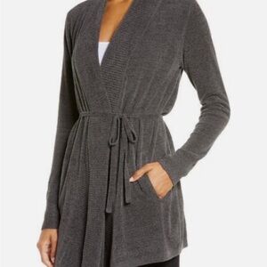 BAREFOOT DREAMS CozyChic Ultra Lite Tie Cardigan Size L